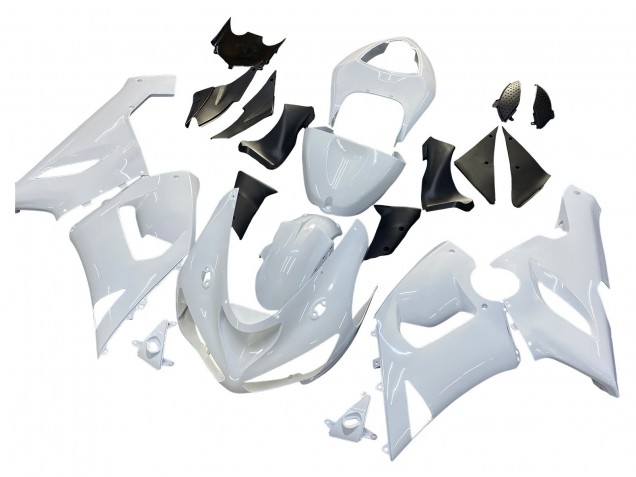 Purchase 2005-2006 White Kawasaki ZX6R Motorcycle Fairings UK