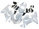 Purchase 2005-2006 White Kawasaki ZX6R Motorcycle Fairings UK
