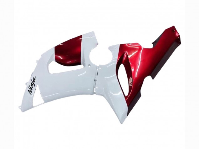Purchase 2005-2006 White Red Kawasaki ZX6R Motorcycle Fairings UK