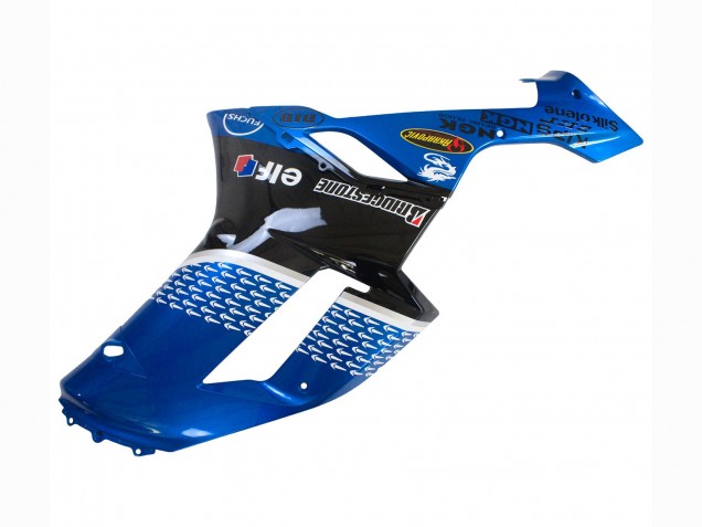 Purchase 2007-2008 Black Blue Elf Kawasaki ZX6R Motorcycle Fairings UK