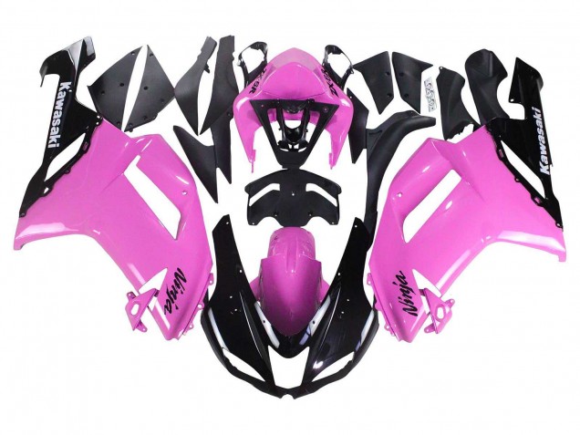 Purchase 2007-2008 Black Pink Ninja Kawasaki ZX6R Motorcycle Fairings UK
