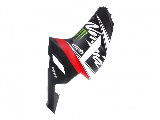 Purchase 2007-2008 Black White Red with White Snow Decal Ninja Elf Kawasaki ZX6R Motorcycle Fairings UK