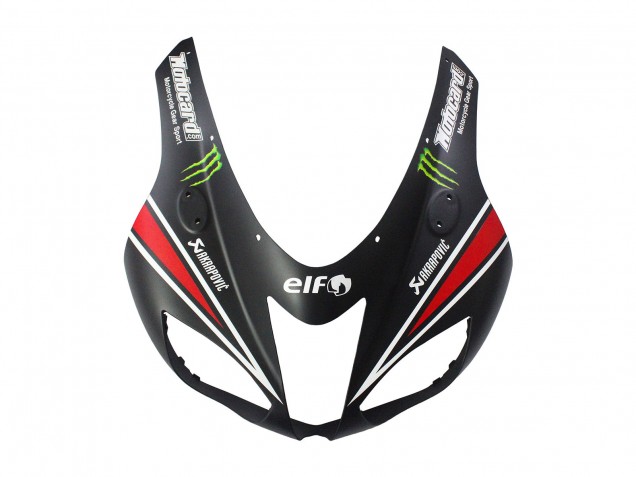 Purchase 2007-2008 Black White Red with White Snow Decal Ninja Elf Kawasaki ZX6R Motorcycle Fairings UK