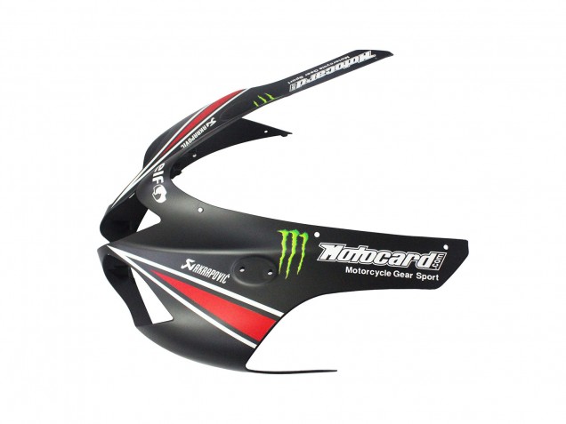 Purchase 2007-2008 Black White Red with White Snow Decal Ninja Elf Kawasaki ZX6R Motorcycle Fairings UK