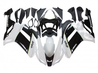 Purchase 2007-2008 Black White Ninja Kawasaki ZX6R Motorcycle Fairings UK
