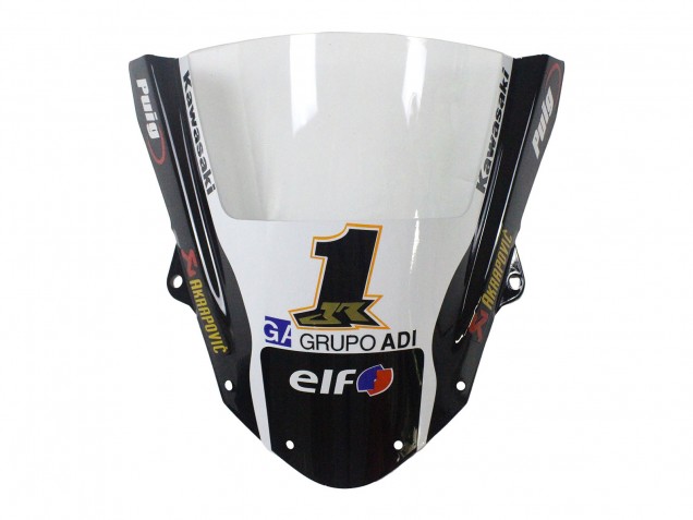 Purchase 2009-2012 Green Glossy Black Yellow White Red Elf Monster Kawasaki ZX6R Motorcycle Fairings UK