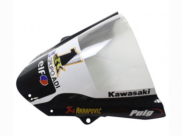 Purchase 2009-2012 Green Glossy Black Yellow White Red Elf Monster Kawasaki ZX6R Motorcycle Fairings UK