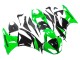 Purchase 2009-2012 Green Glossy Black Kawasaki ZX6R Motorcycle Fairings UK