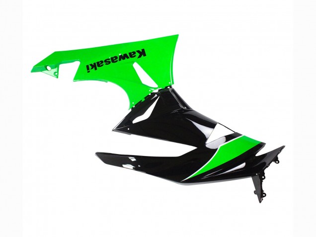 Purchase 2009-2012 Green Glossy Black Kawasaki ZX6R Motorcycle Fairings UK