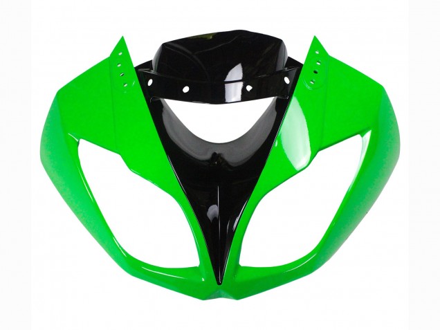 Purchase 2009-2012 Green Glossy Black Kawasaki ZX6R Motorcycle Fairings UK