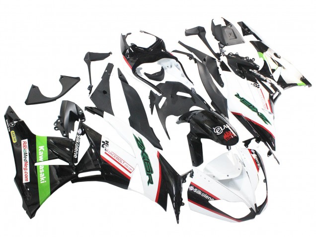 Purchase 2009-2012 White Red Black Green Kawasaki ZX6R Motorcycle Fairings UK
