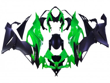 Purchase 2019-2022 Green Matte Black Kawasaki ZX6R Motorcycle Fairings UK