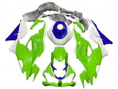 Purchase 2019-2022 White Blue Green Kawasaki ZX6R Motorcycle Fairings UK