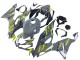 Purchase 2019-2022 Nardo Grey Yellow Kawasaki ZX6R Motorcycle Fairings UK