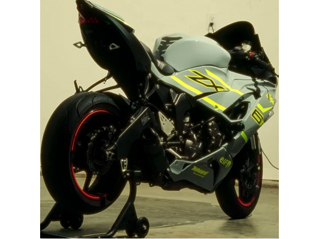Purchase 2019-2022 Nardo Grey Yellow Kawasaki ZX6R Motorcycle Fairings UK