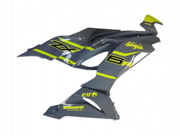 Purchase 2019-2022 Nardo Grey Yellow Kawasaki ZX6R Motorcycle Fairings UK