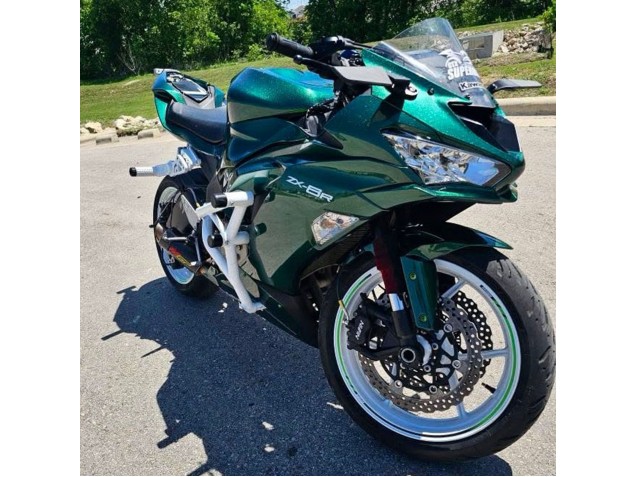 Purchase 2019-2022 Dark Green Kawasaki ZX6R Motorcycle Fairings UK