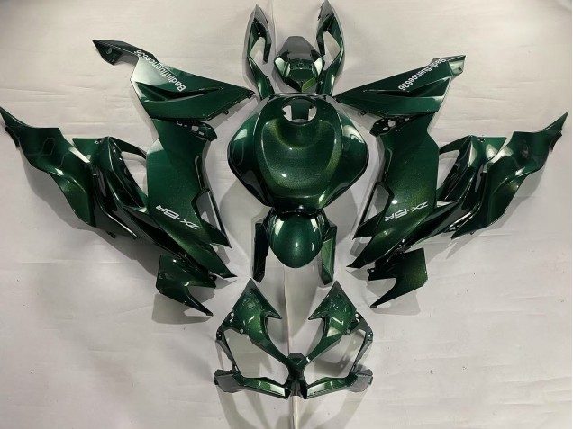 Purchase 2019-2022 Dark Green Kawasaki ZX6R Motorcycle Fairings UK