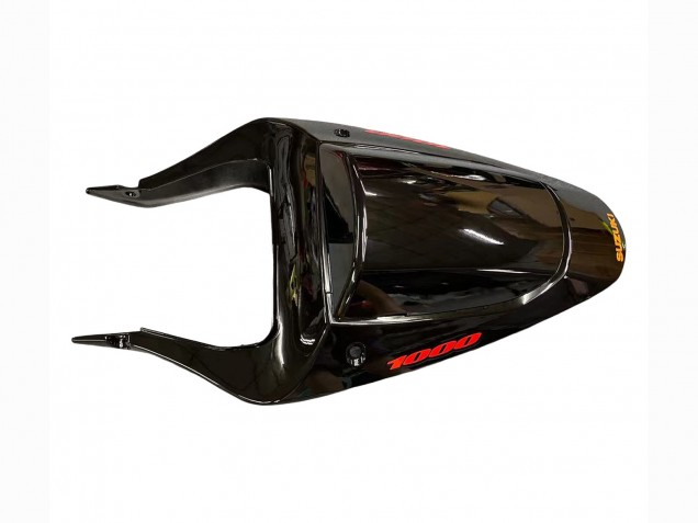 Purchase 2000-2002 Glossy Black Orange Flame Suzuki GSXR1000 Motorcycle Fairings UK
