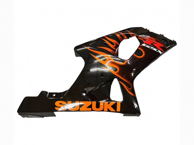 Purchase 2000-2002 Glossy Black Orange Flame Suzuki GSXR1000 Motorcycle Fairings UK