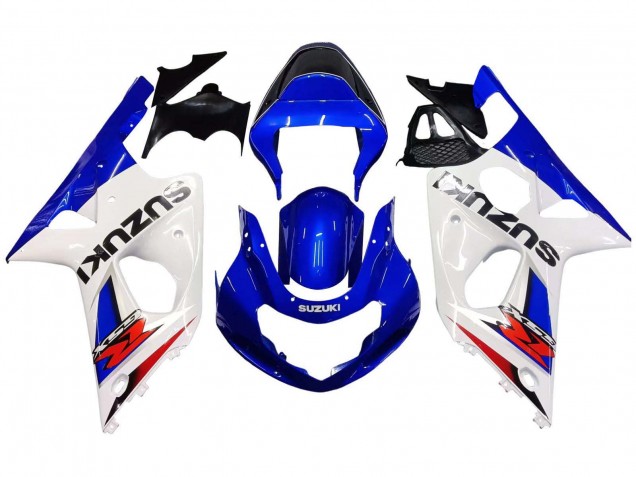 Purchase 2000-2002 White Blue Red Suzuki GSXR1000 Motorcycle Fairings UK