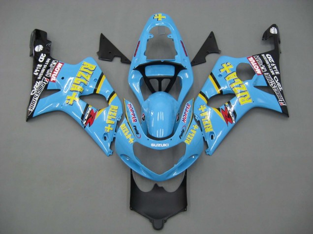 Purchase 2000-2002 Light Blue Yellow Black Motul Rizla Suzuki GSXR1000 Motorcycle Fairings UK