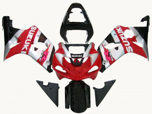 Purchase 2000-2002 Red Silver White Black Suzuki GSXR1000 Motorcycle Fairings UK