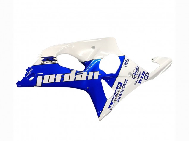Purchase 2000-2002 White Blue Jordan 59 Suzuki GSXR1000 Motorcycle Fairings UK