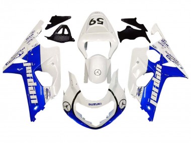 Purchase 2000-2002 White Blue Jordan 59 Suzuki GSXR1000 Motorcycle Fairings UK