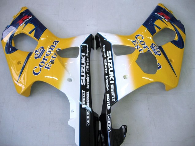 Purchase 2000-2002 Yellow Dark Blue White Motul Corona Suzuki GSXR1000 Motorcycle Fairings UK