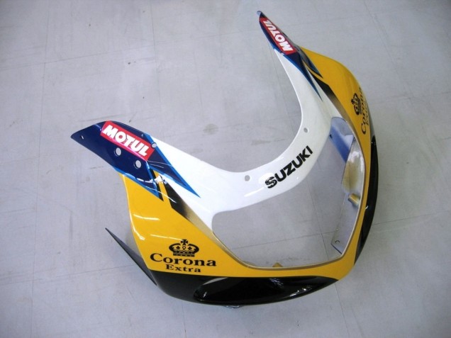 Purchase 2000-2002 Yellow Dark Blue White Motul Corona Suzuki GSXR1000 Motorcycle Fairings UK