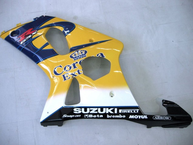 Purchase 2000-2002 Yellow Dark Blue White Motul Corona Suzuki GSXR1000 Motorcycle Fairings UK