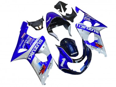 Purchase 2000-2002 Blue White Silver Castrol Dunlop Suzuki GSXR1000 Motorcycle Fairings UK