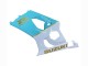 Purchase 2003-2004 White Light Blue Gold Suzuki GSXR 1000 Motorcycle Fairings UK
