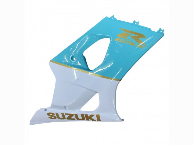 Purchase 2003-2004 White Light Blue Gold Suzuki GSXR 1000 Motorcycle Fairings UK