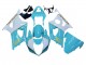 Purchase 2003-2004 White Light Blue Gold Suzuki GSXR 1000 Motorcycle Fairings UK