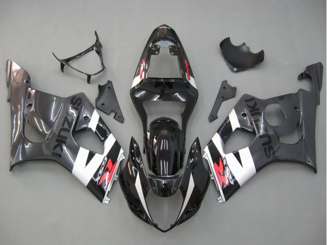 Purchase 2003-2004 Glossy Black White Grey Red Suzuki GSXR 1000 Motorcycle Fairings UK