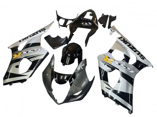 Purchase 2003-2004 Glossy Black Silver Grey Yellow Suzuki GSXR 1000 Motorcycle Fairings UK