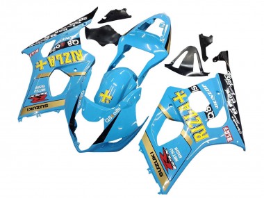 Purchase 2003-2004 Light Blue Yellow Black Rizla Motul Suzuki GSXR 1000 Motorcycle Fairings UK