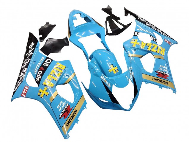 Purchase 2003-2004 Light Blue Yellow Black Rizla Motul Suzuki GSXR 1000 Motorcycle Fairings UK