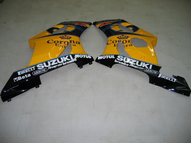 Purchase 2003-2004 Yellow White Blue Black Corona Suzuki GSXR 1000 Motorcycle Fairings UK