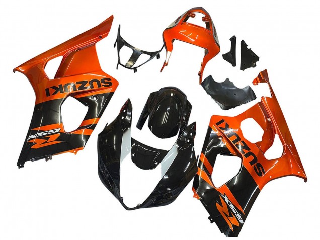Purchase 2003-2004 Burnt Orange Glossy Black Suzuki GSXR 1000 Motorcycle Fairing UK