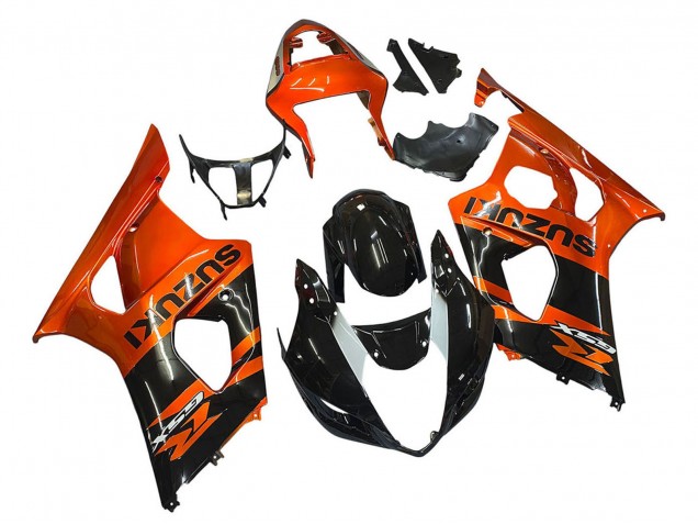 Purchase 2003-2004 Burnt Orange Glossy Black Suzuki GSXR 1000 Motorcycle Fairing UK