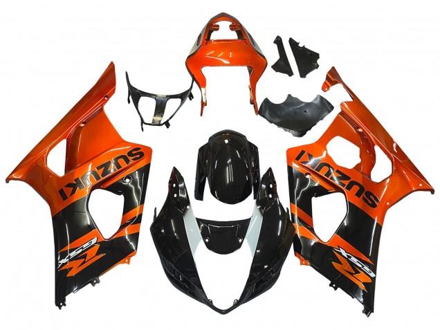 Purchase 2003-2004 Burnt Orange Glossy Black Suzuki GSXR 1000 Motorcycle Fairing UK