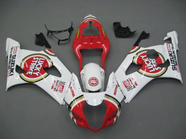 Purchase 2003-2004 White Red Motul Lucky Strike Suzuki GSXR 1000 Motorcycle Fairings UK
