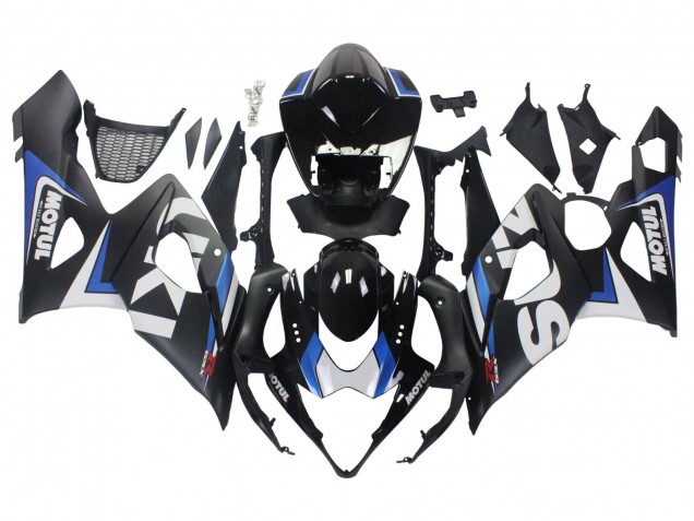 Purchase 2005-2006 Black Blue White Motul Suzuki GSXR 1000 Motorcycle Fairings UK