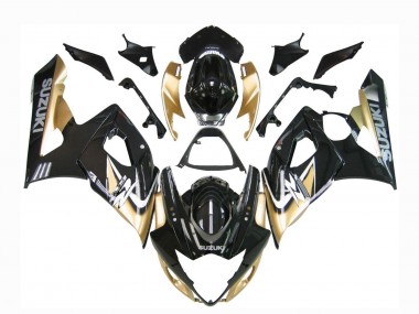Purchase 2005-2006 Black Gold Suzuki GSXR 1000 Motorcycle Fairings UK