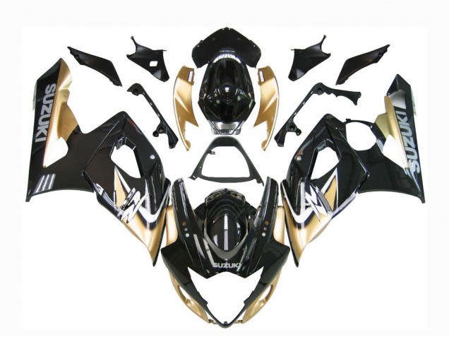 Purchase 2005-2006 Black Gold Suzuki GSXR 1000 Motorcycle Fairings UK