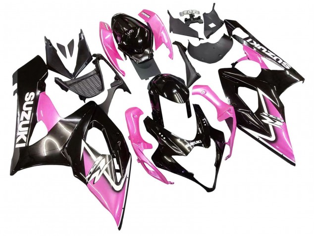 Purchase 2005-2006 Glossy Black Pink Suzuki GSXR 1000 Motorcycle Fairings UK