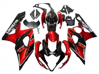 Purchase 2005-2006 Red Glossy Black Suzuki GSXR 1000 Motorcycle Fairings UK